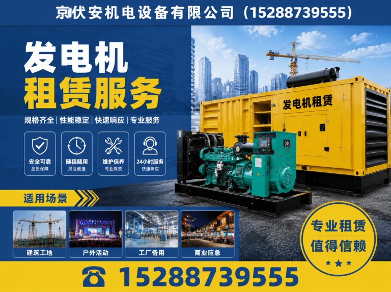 台州发电机出租展示图